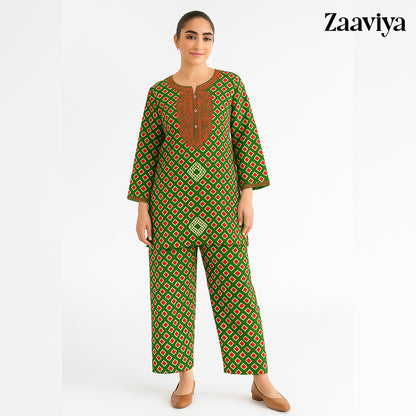 2 Piece Lawn  Suit - B23